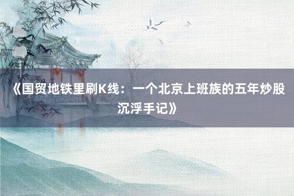 《国贸地铁里刷K线：一个北京上班族的五年炒股沉浮手记》