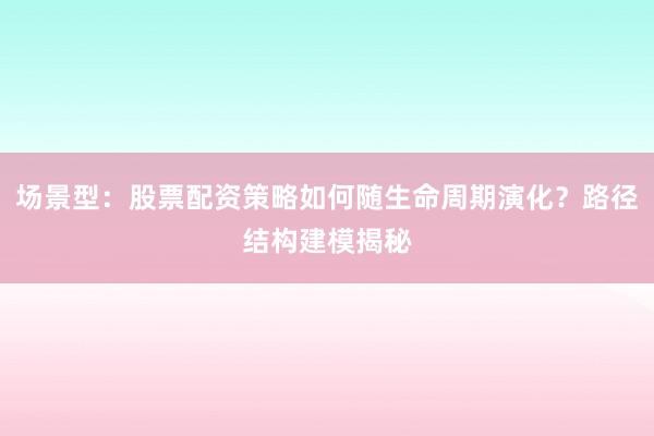 场景型：股票配资策略如何随生命周期演化？路径结构建模揭秘
